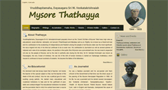 Desktop Screenshot of mysorethathayya.org