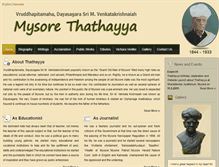 Tablet Screenshot of mysorethathayya.org